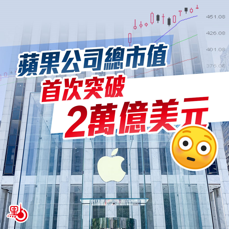 蘋果公司總市值首次突破2萬億美元- 財經快訊- 點新聞