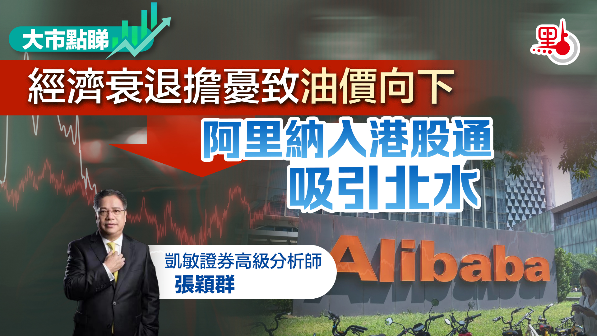 大市點睇｜經濟衰退擔憂致油價向下阿里納入港股通吸引北水- 大市點睇- 點新聞