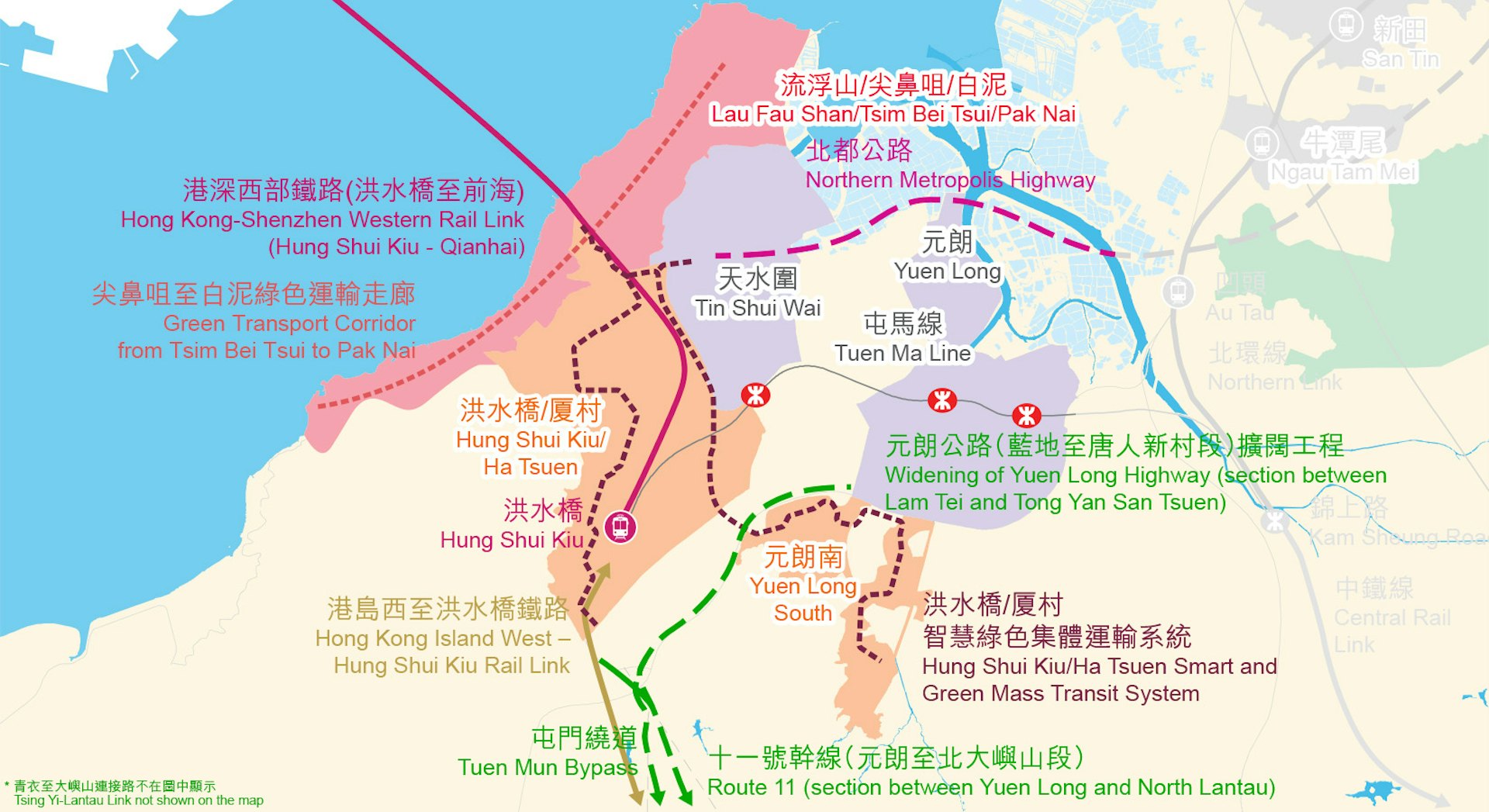 Direct 15-minute connection from Hung Shui Kiu to Qianhai