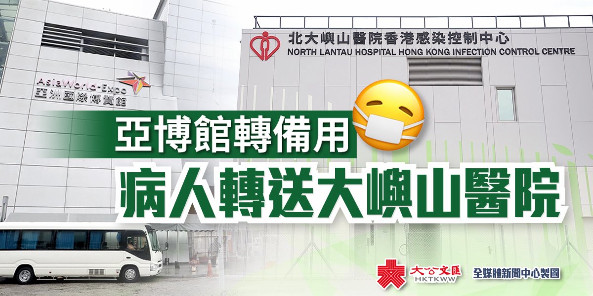 亞博館轉備用病人轉送大嶼山醫院 香港 香港文匯網