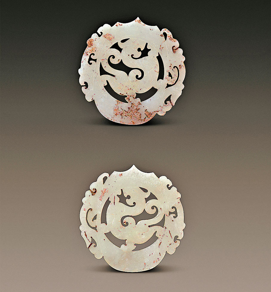 中国唐物砡時代物古玉戰國雙龍紋玉珮飾（雙鳳玉珮| 中研院歷史