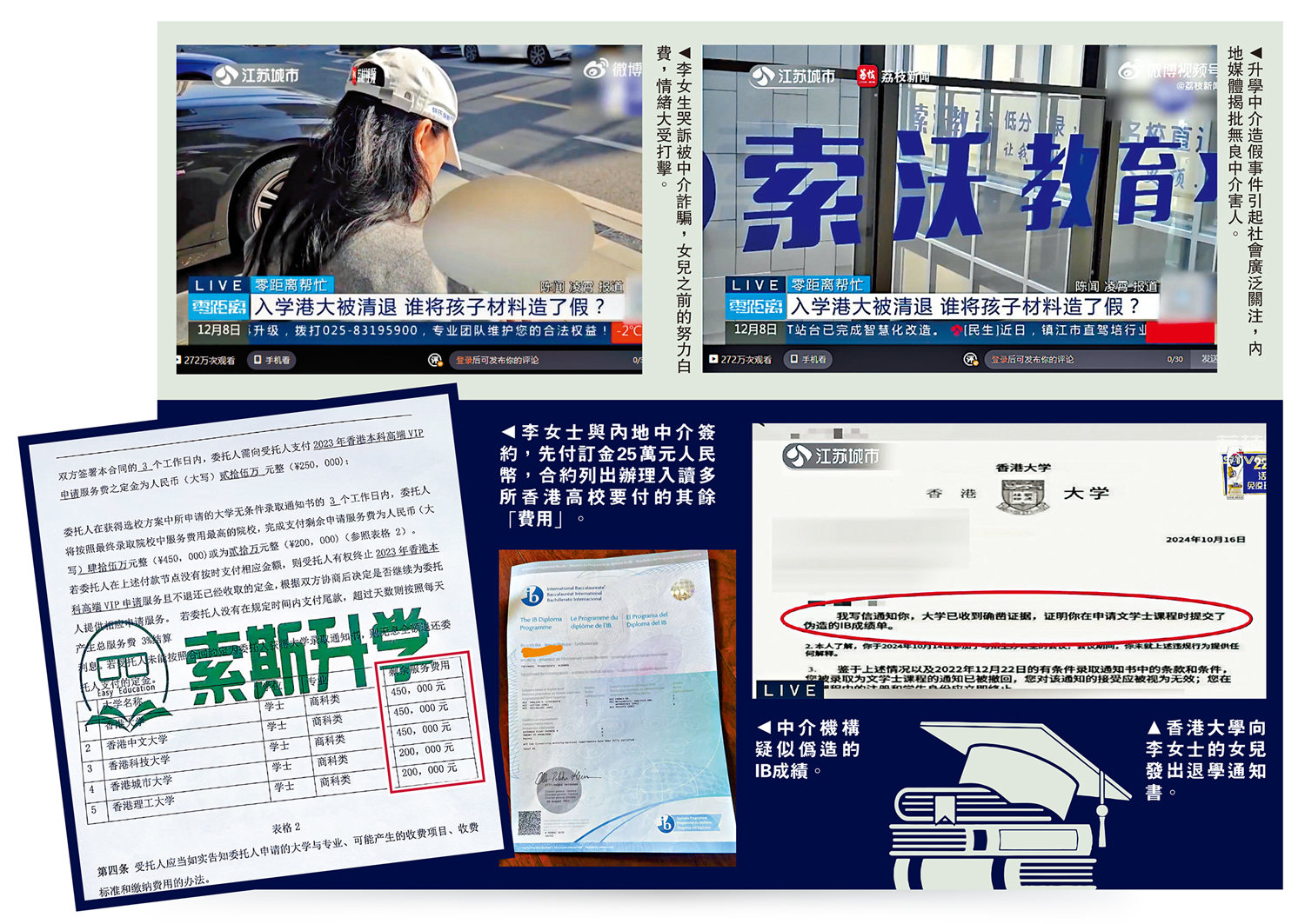 女兒被港大退學家長告南京中介詐騙- 神州- 香港文匯網