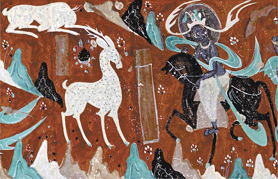 敦煌壁畫 | 《九色鹿捨己救人》（莫高窟第257窟）